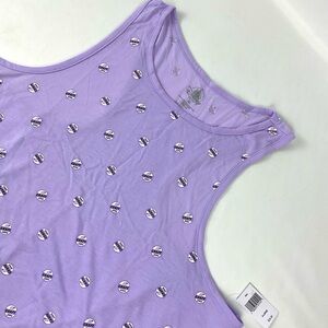 NWT- Up! grape soda club, purple tank top size extra large